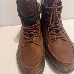 Ecco Gortex Men's Track Rich Brown Leather Boots